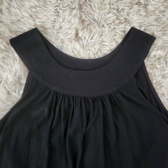 Express Halter Neck Ruched Sleeveless Black Top Women's Size XS - Picture 2 of 8
